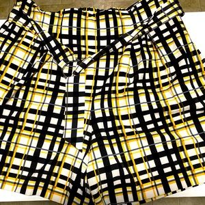 New York & Company Dressy Plaid Shorts